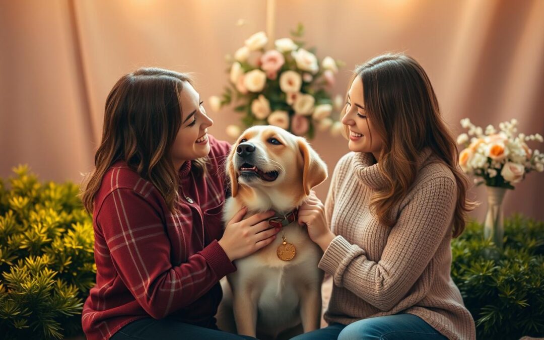 Ședință foto de Valentine’s cu câinele – amintiri comune