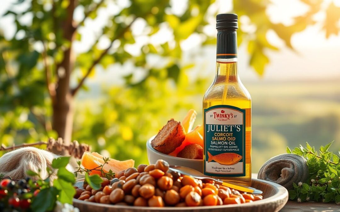 Hrana hipoalergenică Juliet + uleiul de somon Twinky: combinație excelentă
