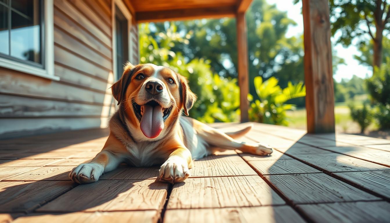 loc somn câine vară