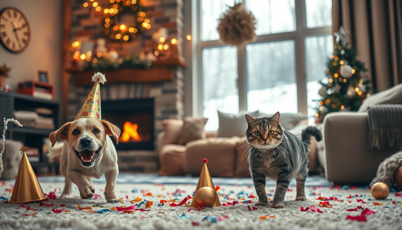 petrecere de Revelion cu câine