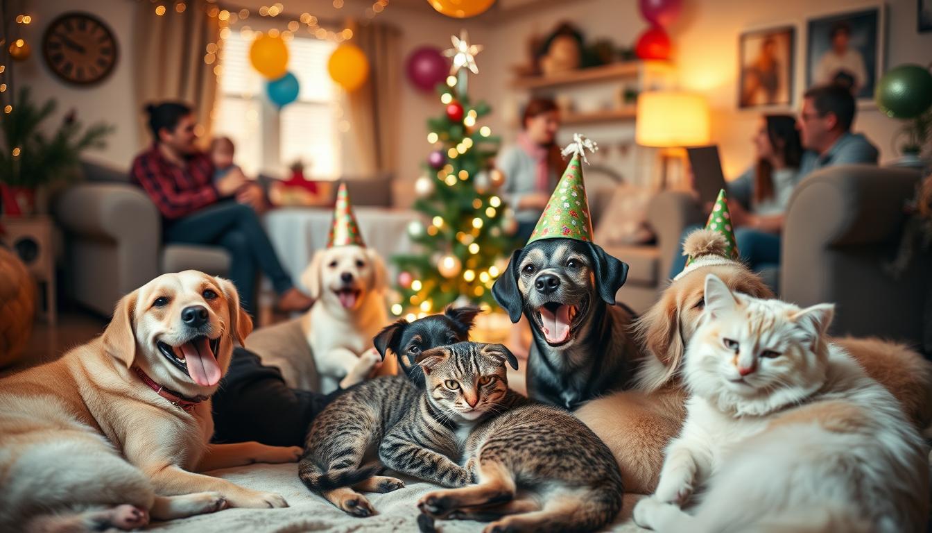 petrecere de Revelion cu câini