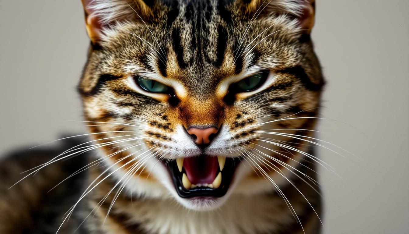 pisica-maraie-la-stapan pisică mârâie la stăpân