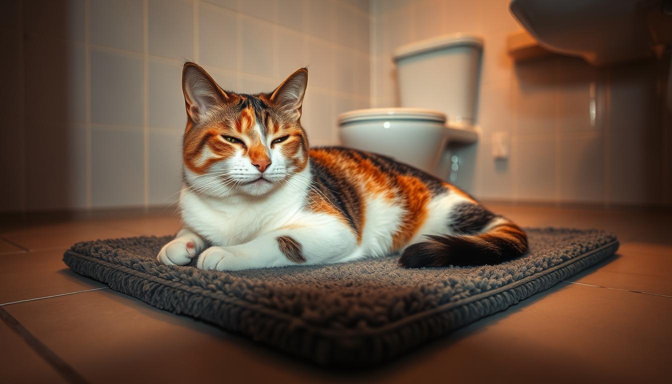 pisică miroase urât după litieră