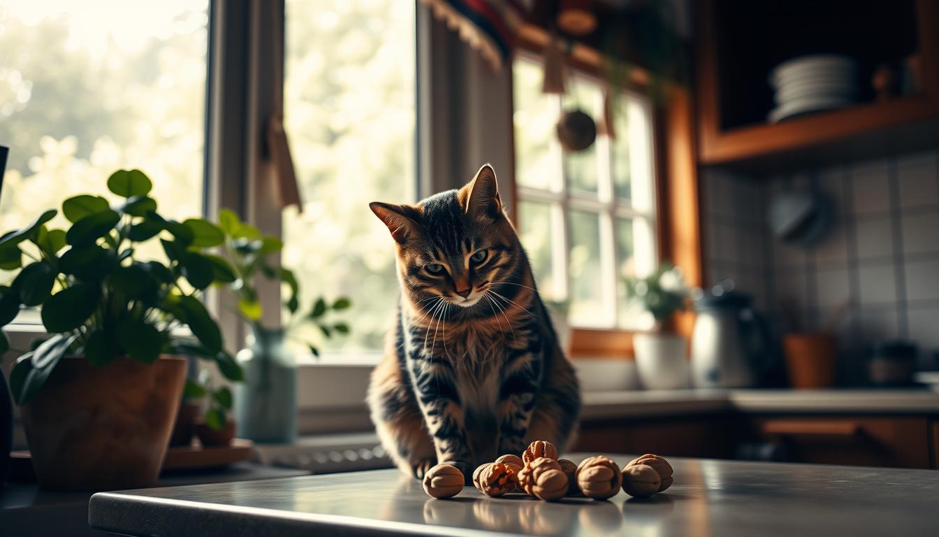 pisica-nuca pisică nucă