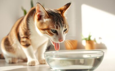 Monitorizarea consumului de apă al pisicii în timpul caniculei
