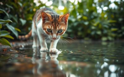 Teama de apă la pisici – când e nevoie de ajutor?