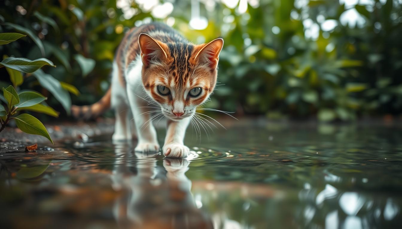 pisica-vara-frica-de-apa-1 pisică vară frică de apă