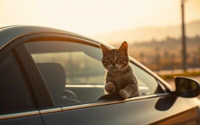Pisica lăsată în mașină – pericol de moarte vara