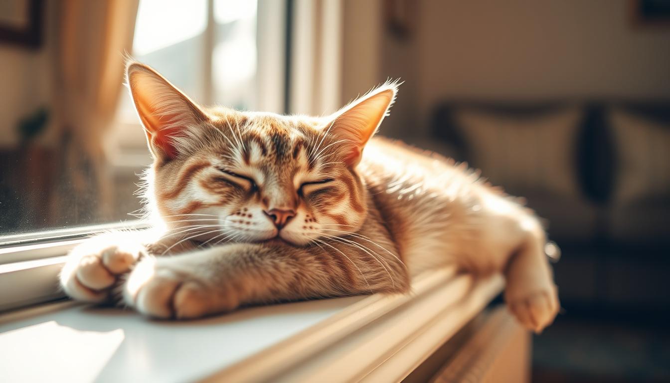 pisica-vara-oboseala pisică vară oboseală