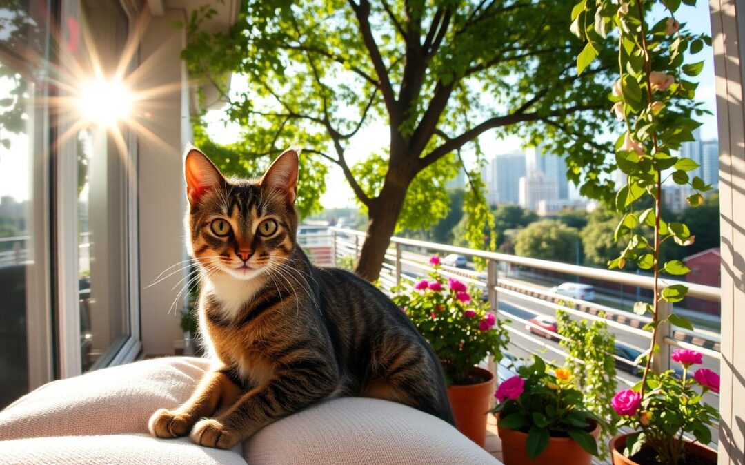 Pisica și balconul – distracție sau pericol vara?