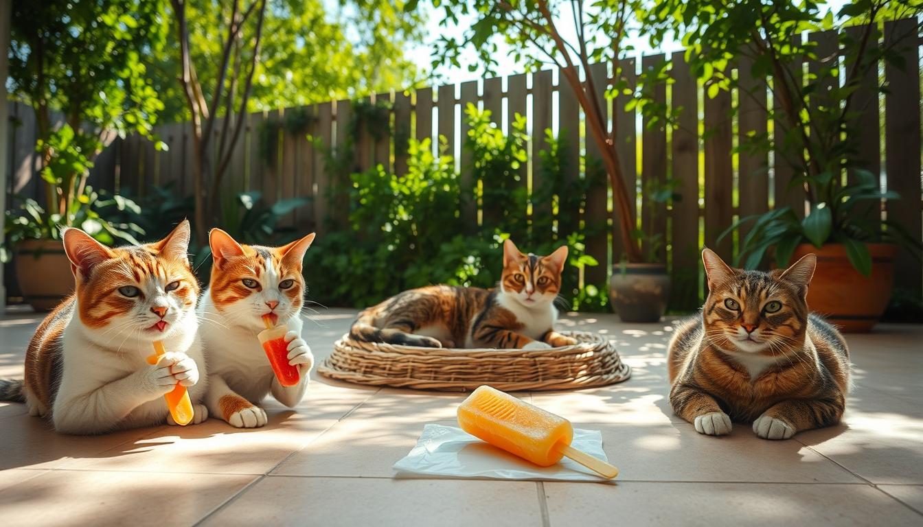 pisica-vara-rasfat-rece pisică vară răsfăț rece