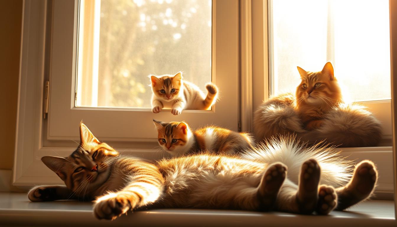 pisica-vara-raze-solare pisică vară raze solare