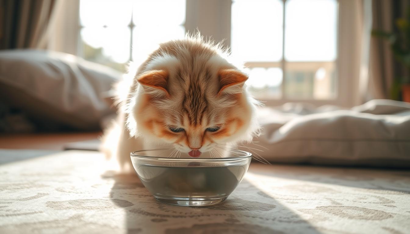 pisică vară refuzul apei