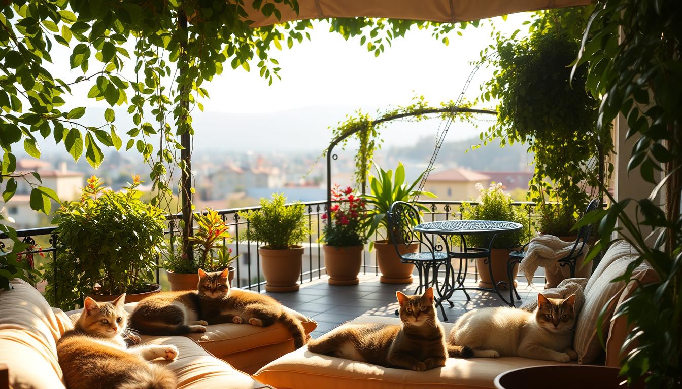 pisica-vara-terasa pisică vară terasă