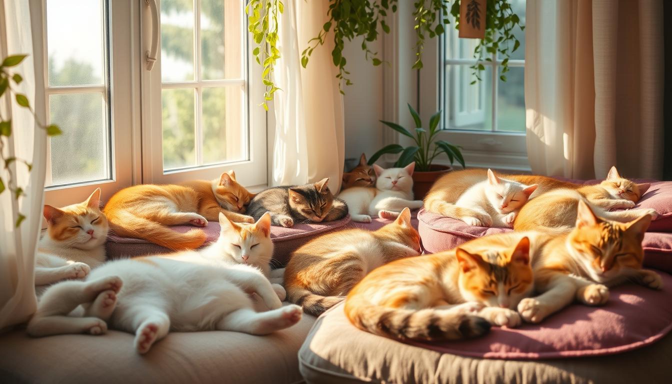 pisică vară viață de interior