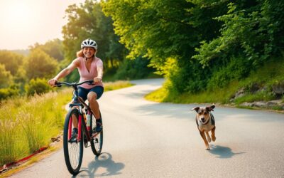 Este periculos sau distractiv să mergi cu câinele pe bicicletă vara?