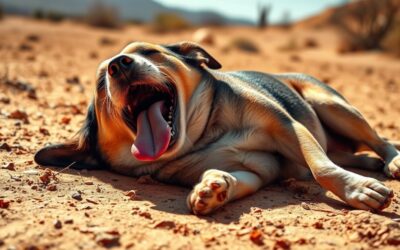 Poziția corpului câinelui în caniculă – care sunt semnele de alarmă?