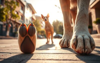 Cum protejezi lăbuțele câinelui de trotuarul fierbinte?