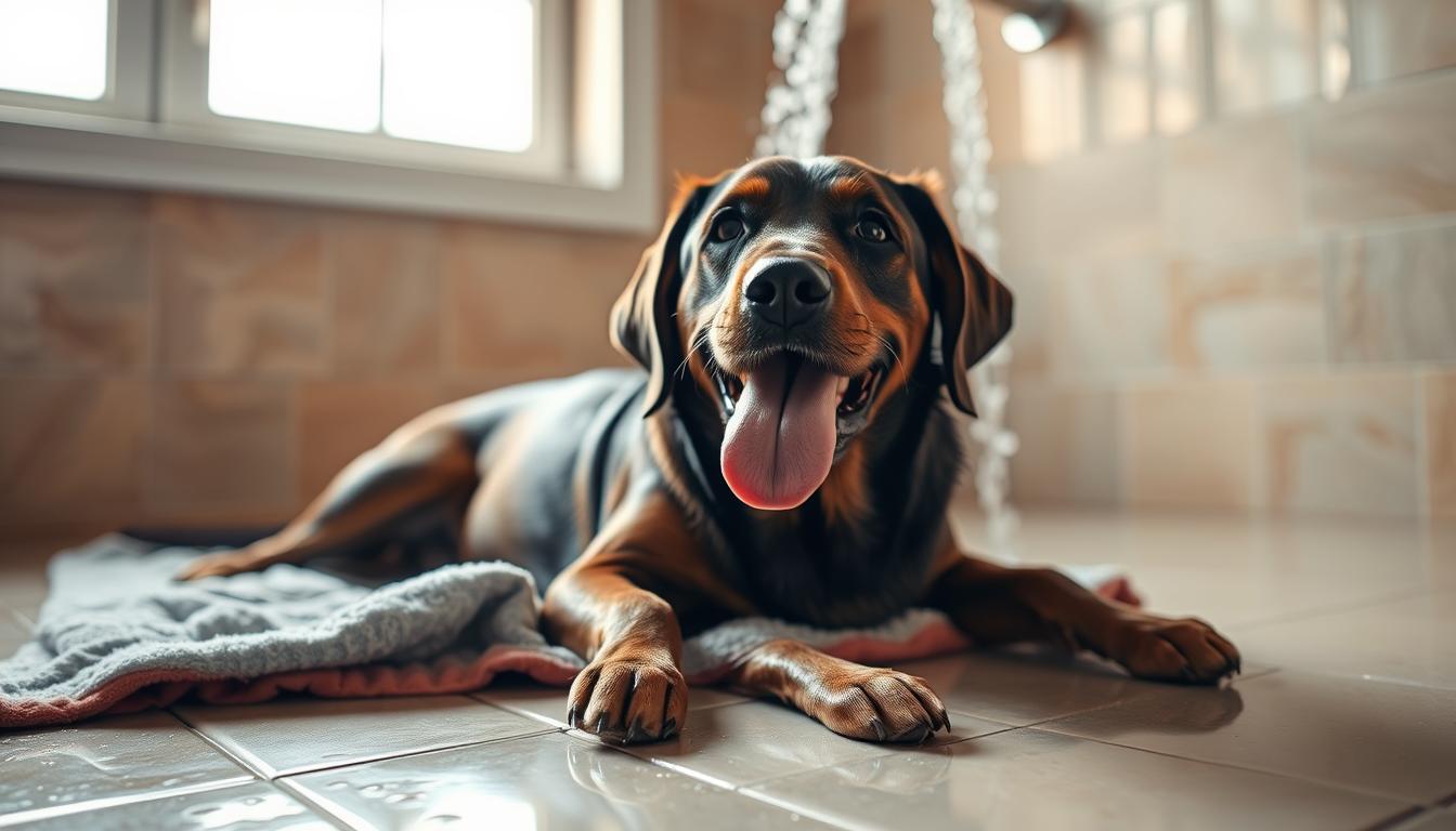 racorire-caine-in-apartament-vara răcorire câine în apartament vară