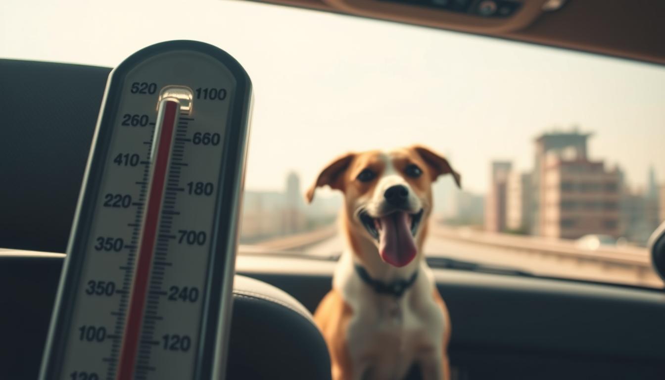 transport câine pe căldură vară