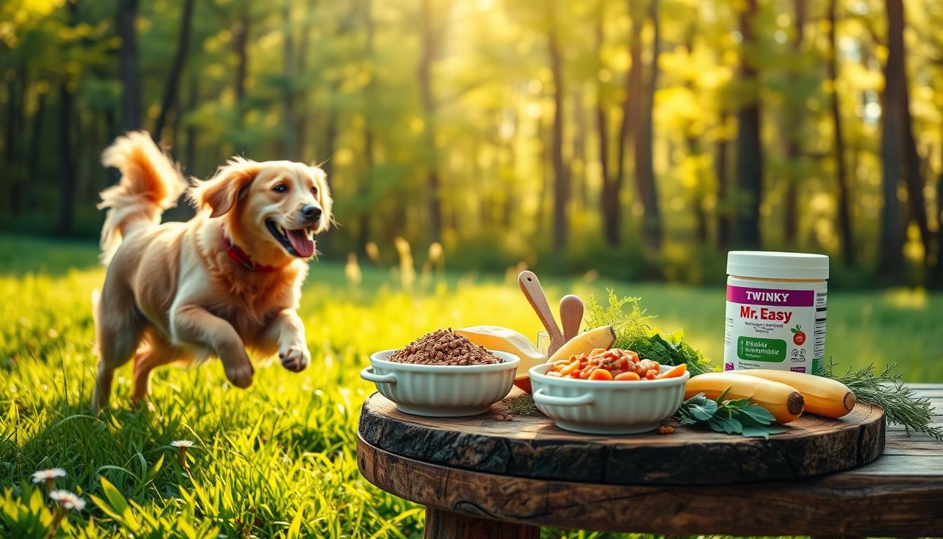 twinky pudră multivitamine și Mr. Easy sos hrană pentru câini