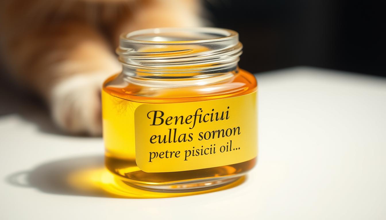 ulei de somon presat la rece pentru pisici