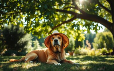 Blog 23 Cum creezi umbră prietenoasă pentru câine în grădină?