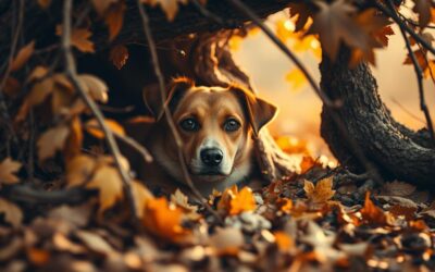 Tendința câinilor de a se ascunde toamna – normal sau problemă?