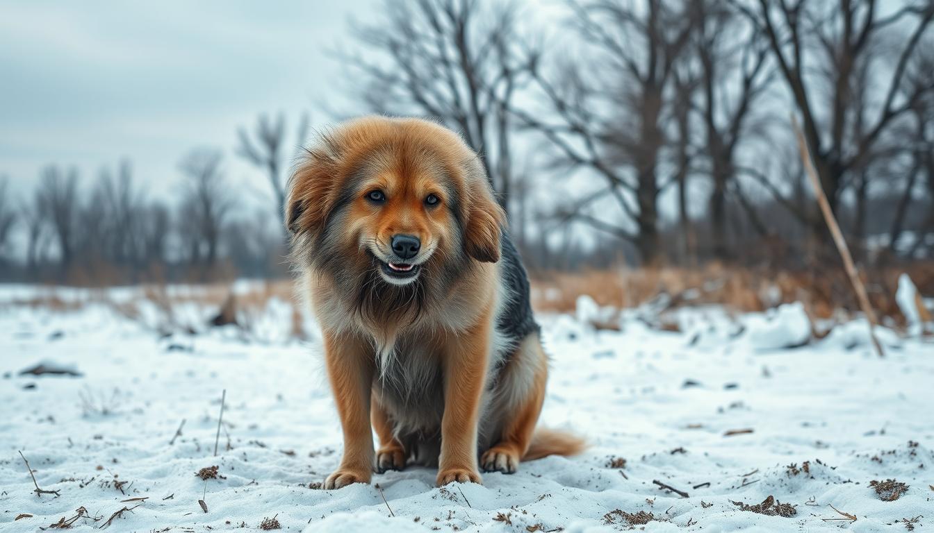 câine semne de frig toamnă