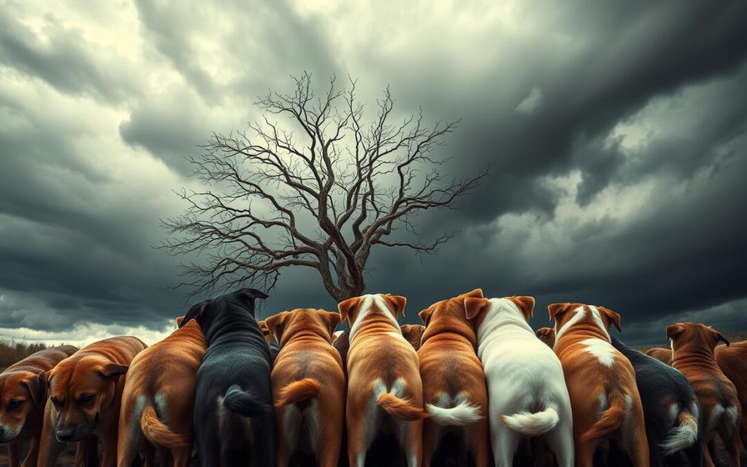 Comportamentul câinilor înainte de furtună – mai des întâlnit toamna?