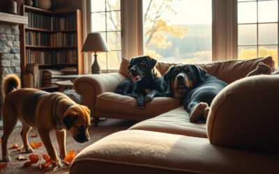 Trucuri pentru fotografii cu câini în interior toamna