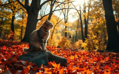 Sfaturi de fotografie de toamnă pentru pisica ta – folosirea luminii naturale