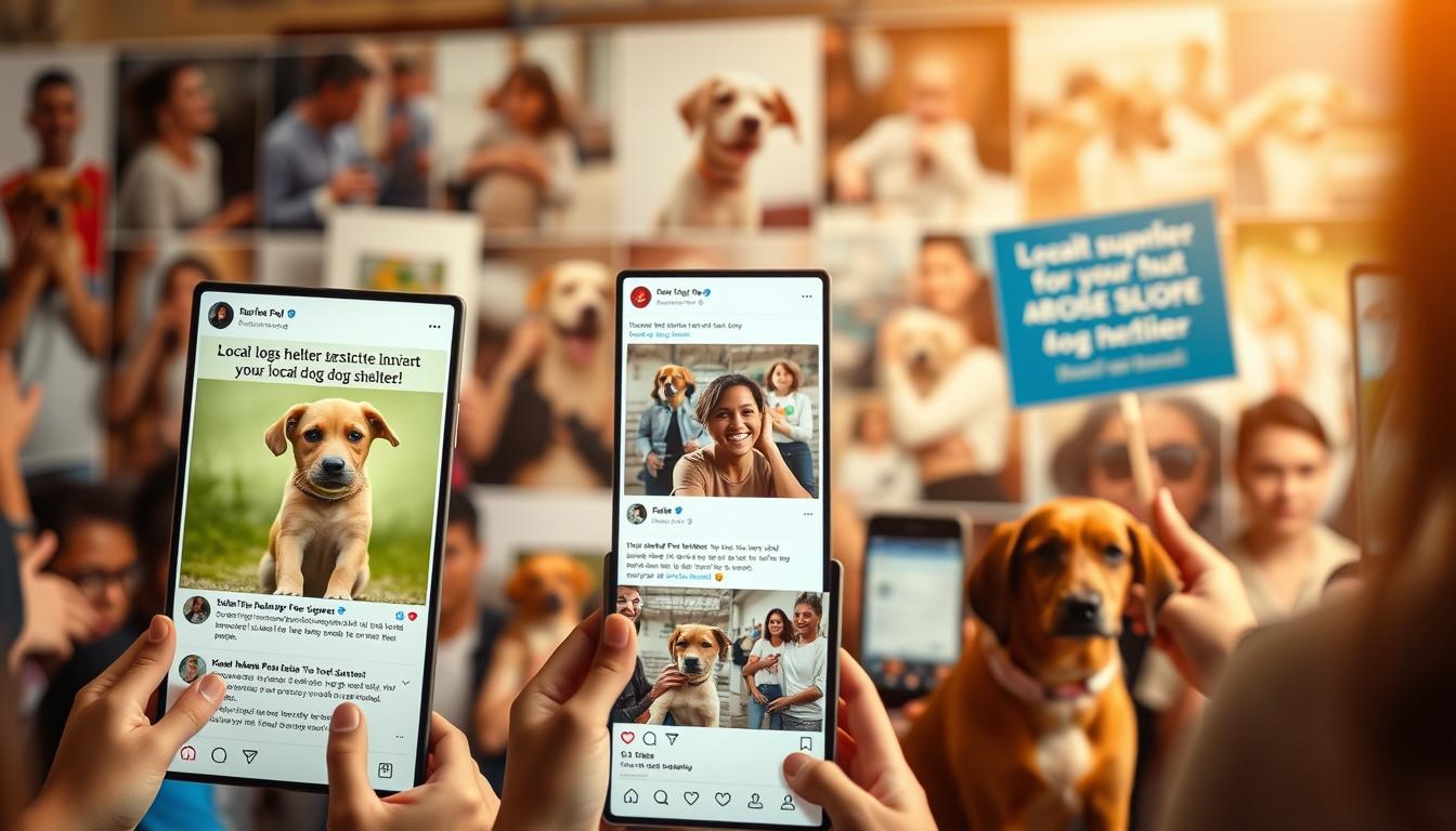 influenceri care sprijină adăpostul de câini