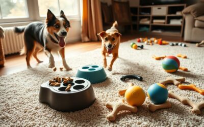 Idei de jocuri pentru câini în zilele ploioase