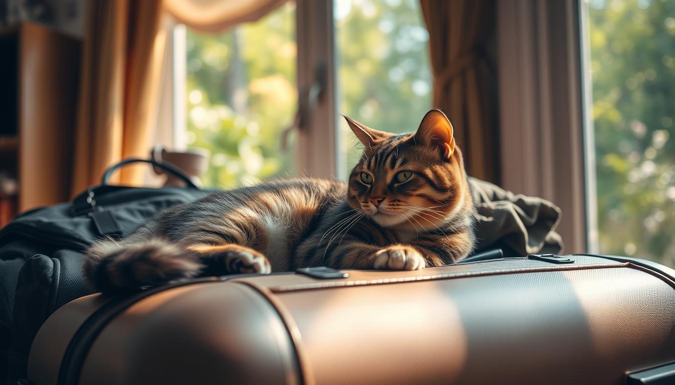 pisica și vacanțele după adopție