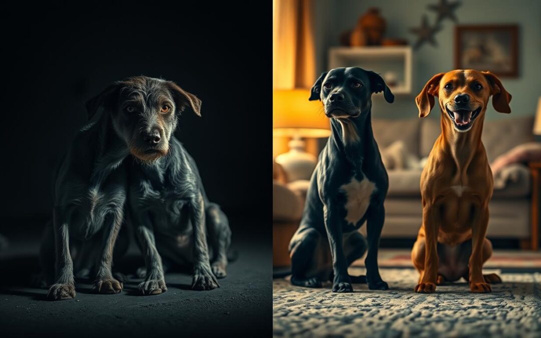 Transformarea câinilor din adăpost – fotografii înainte și după