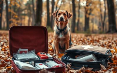 Trusă de prim ajutor pentru câini toamna