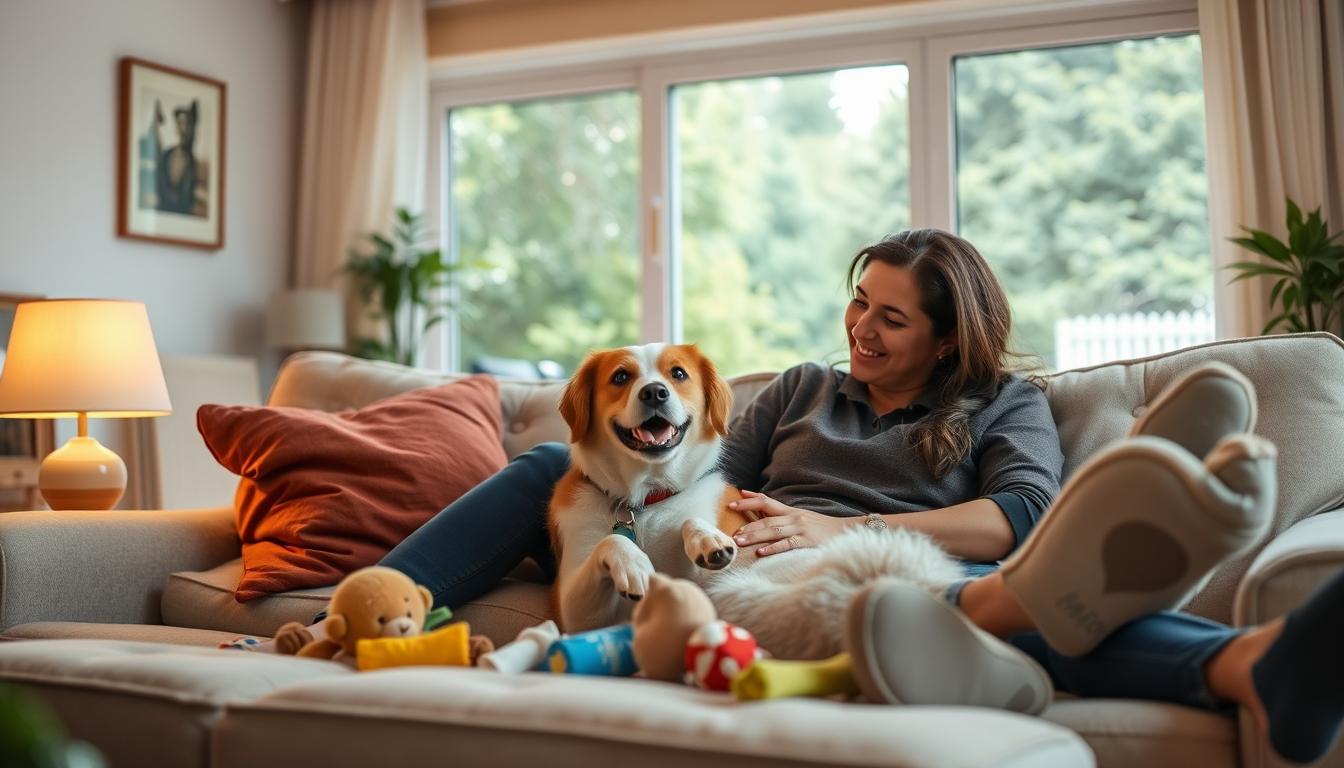 urmărirea câinelui adoptat