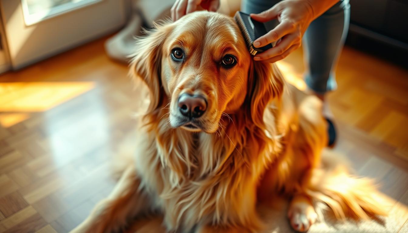 caine-ingrijirea-blanii-dupa-apa-de-ploaie-toamna câine îngrijirea blănii după apa de ploaie toamna