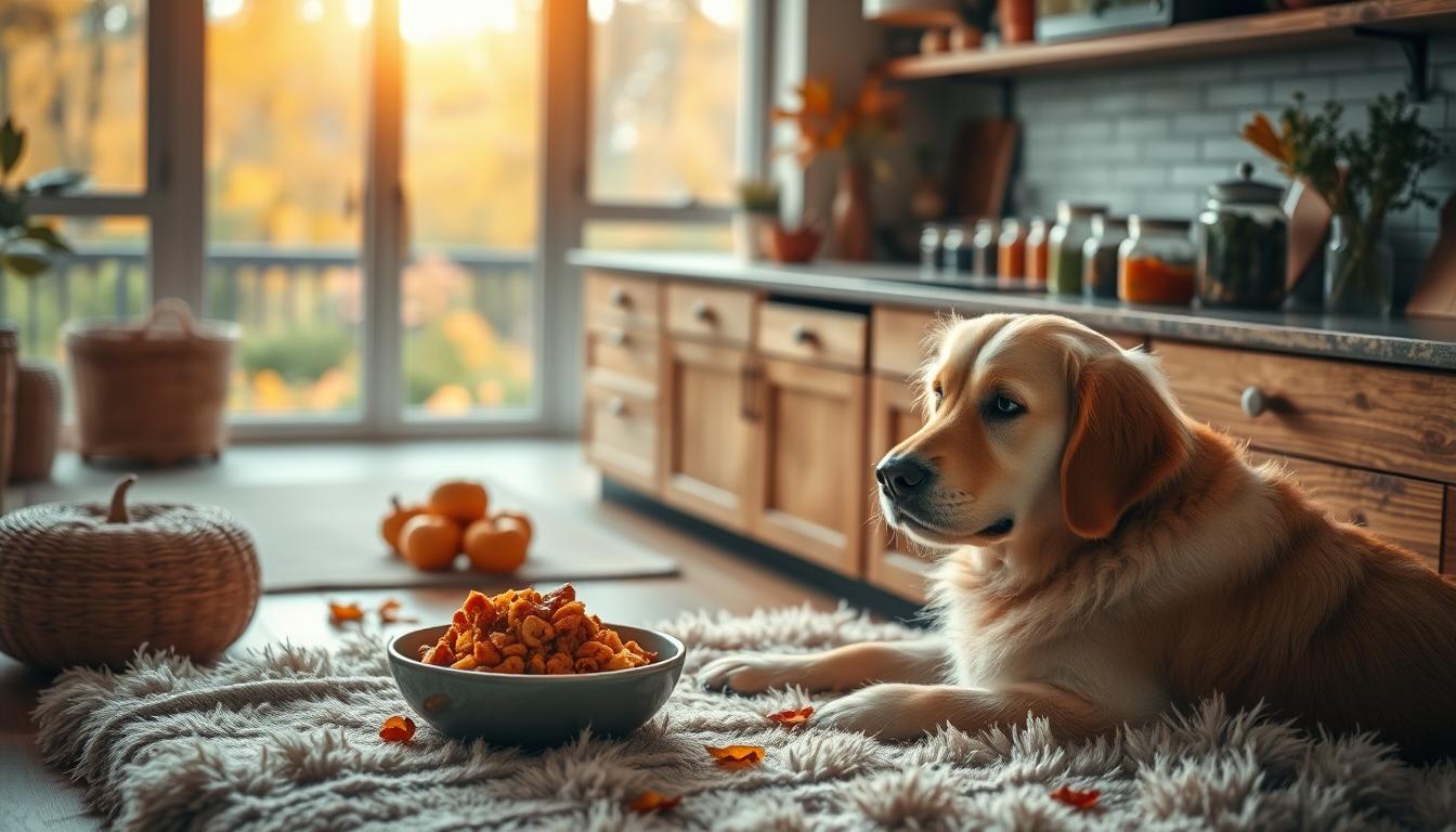 câine modificarea rutinei alimentare toamna