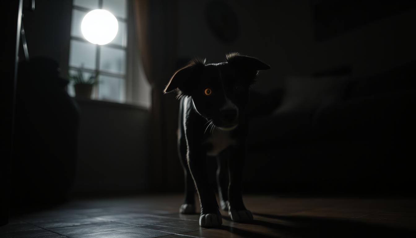 câine obișnuirea cu întunericul toamna