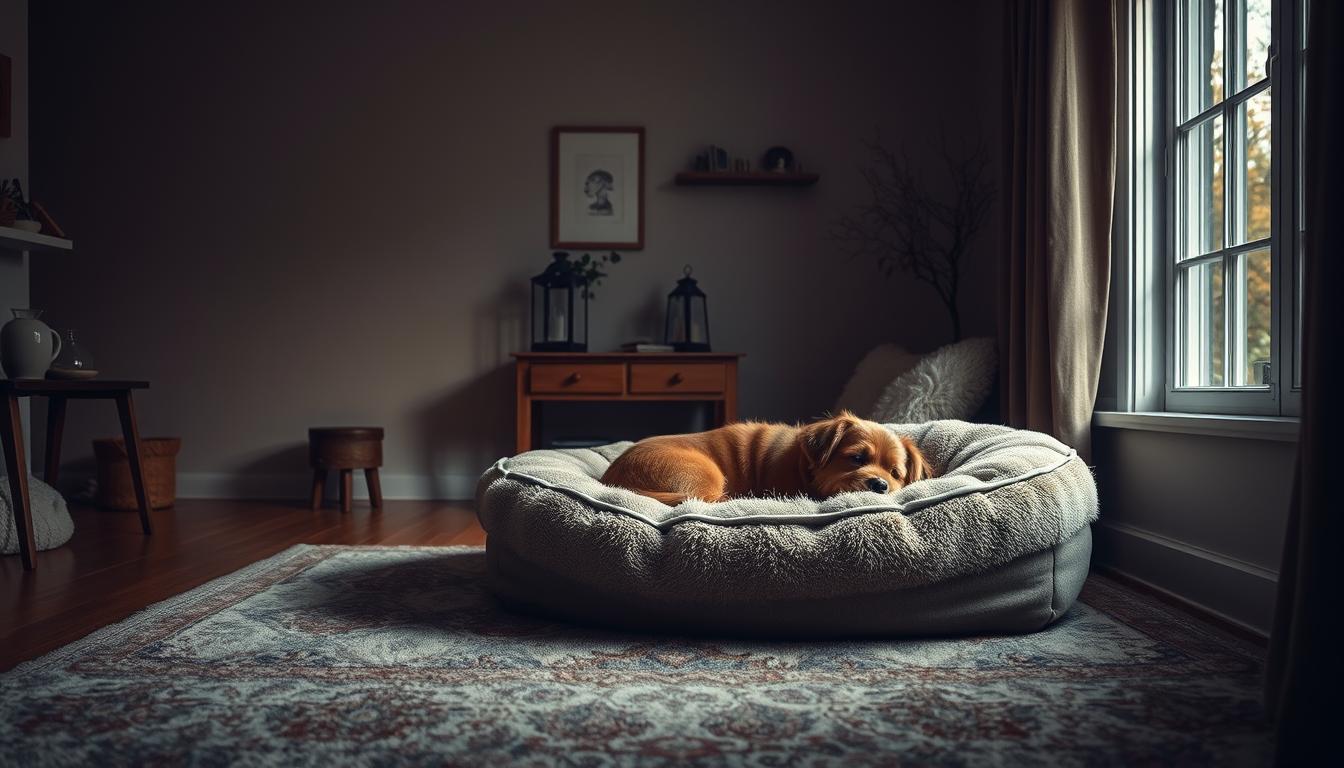câine obișnuirea cu somnul în casă toamna