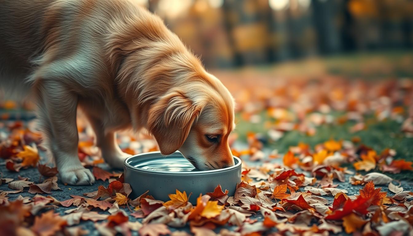 câine scăderea consumului de apă toamna