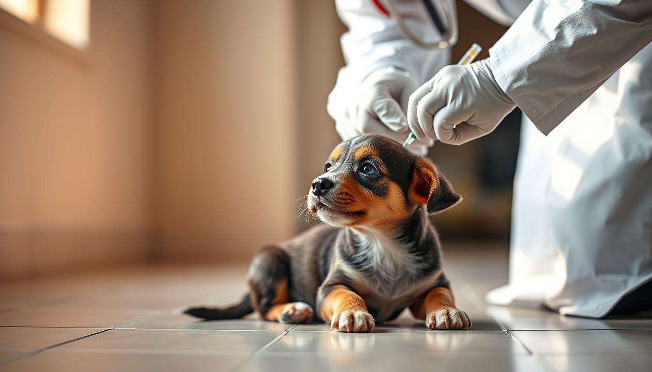 căţel program de vaccinare