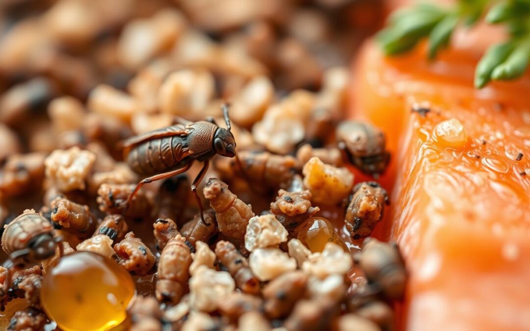 Cum să combini hrana cu proteină din insecte cu uleiul de somon?
