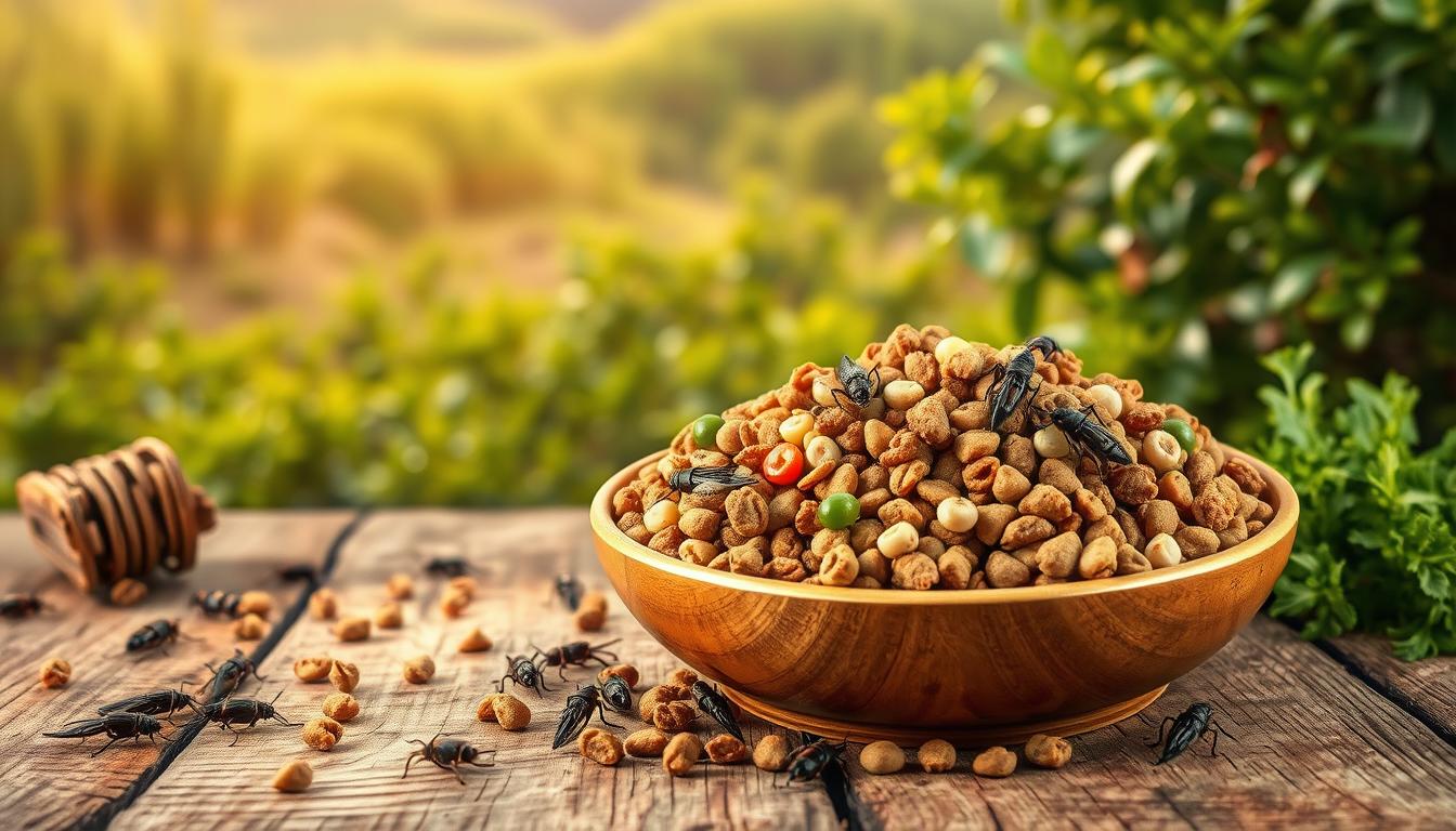 hrană ecologică cu proteină de insecte