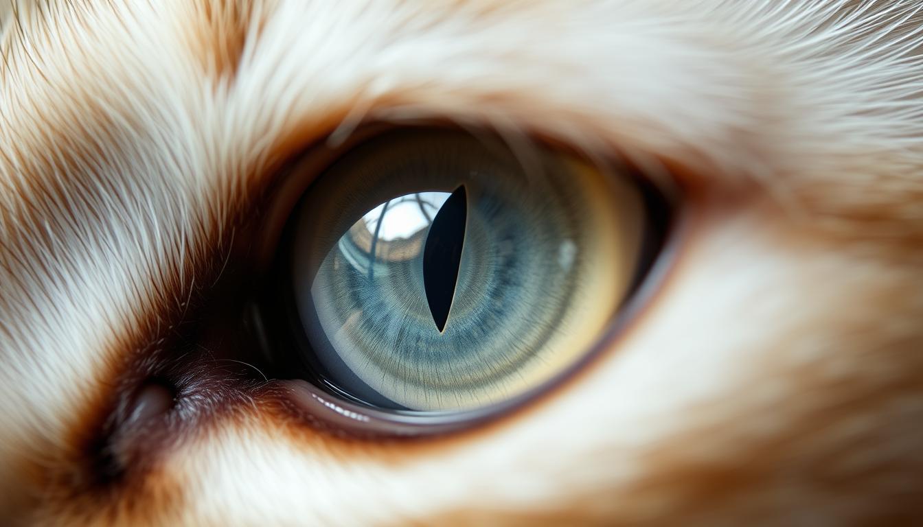 pisică cataractă