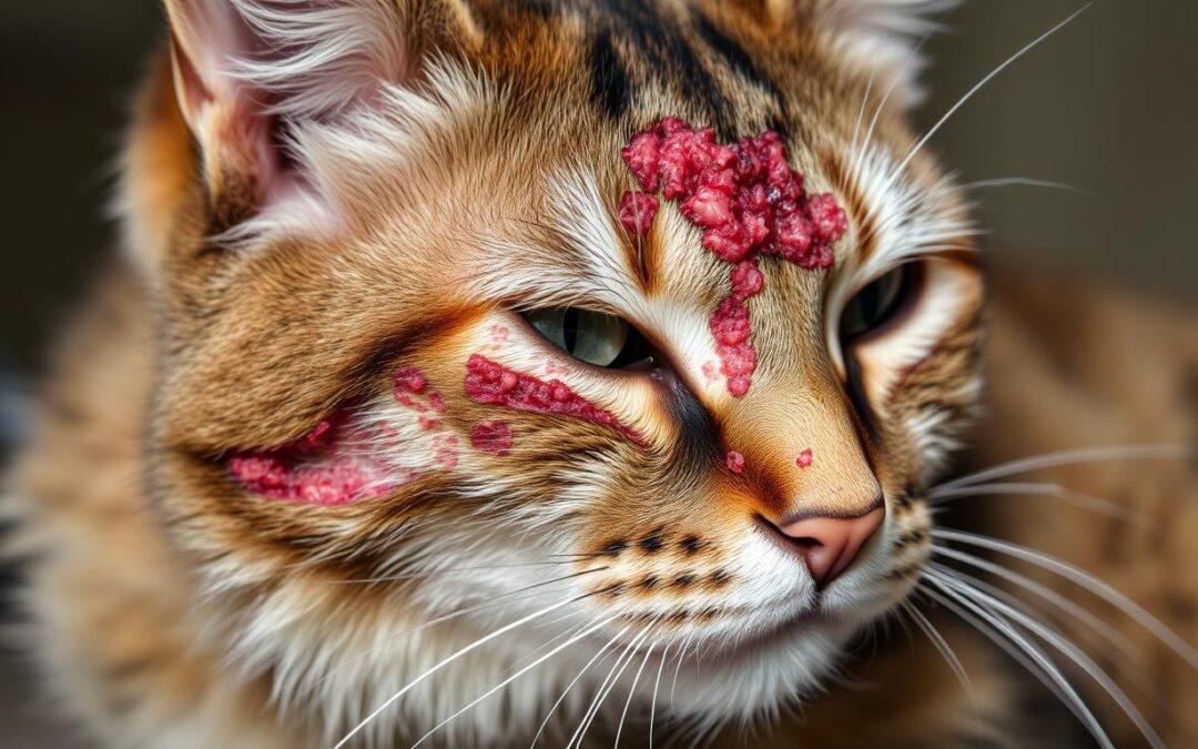 Erupții cutanate la pisică – Tot ce trebuie să știi despre asta!