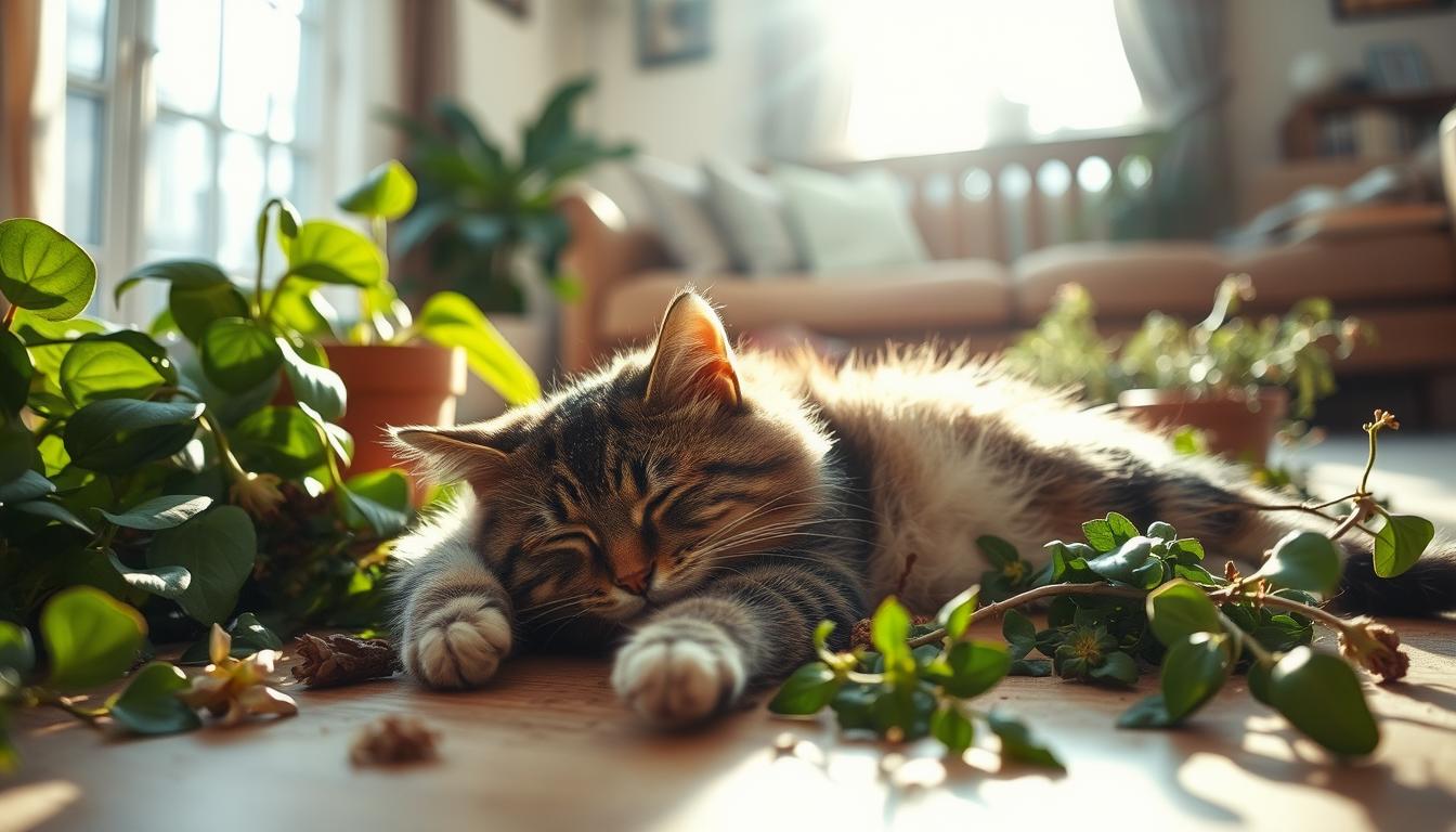pisică intoxicație cu plante