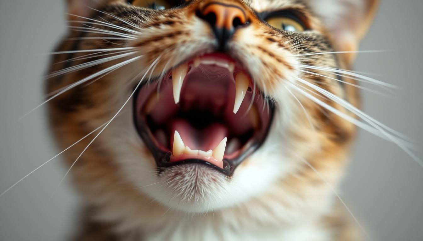 pisică retragerea gingiilor